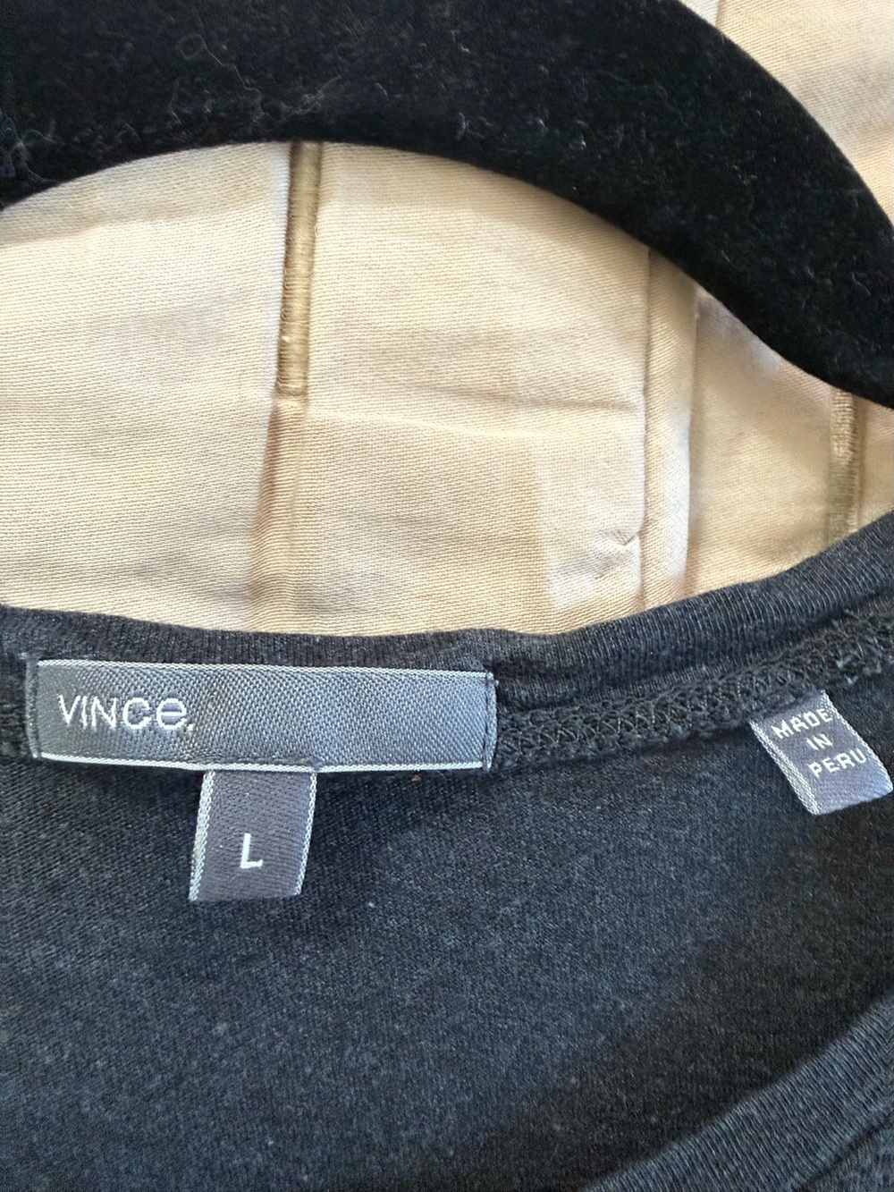 Vince Black Sheer Linen V-Neck Boxy Short Sleeve Top Size M - Picture 7 of 7
